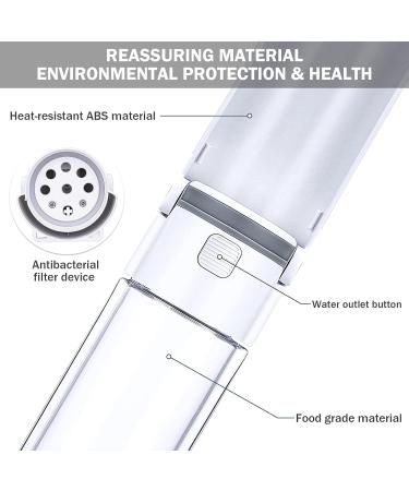 Pettom 420ml Portable Dog Water Bottle Leak-Proof Foldable Ideal for Travel Training & Hiking - Buy Online on GoSupps.com