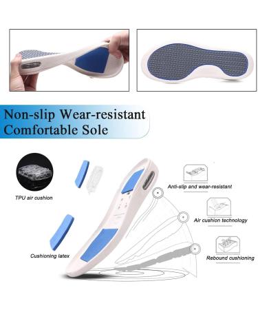 FZYUAN Unisex Diabetic Slippers | Adjustable Wide Width Diabetic Shoes for Swollen Feet | Lightweight Non Slip Walking Sneakers - Size Women 10.5/Men 10 - Buy Online on GoSupps.com