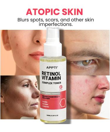 IZBEAUVO Retinol & Vitamin Complex Toner Pore Minimizer Facial Toner Hydrating Face Mist with Hyaluronic Acid Facial Mist for Women Anti-Aging & Calming Soothing & Brighting Skin Care - Buy Online on GoSupps.com