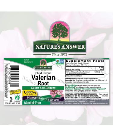 Nature's Answer Alcohol-Free Valerian Root 2oz | Natural Sleep Aid & Stress Reliever - Buy Online on GoSupps.com