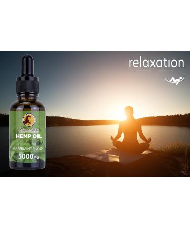 Organic Hemp Seed Oil - High Strength Formula 5000mg/30ML | Vegan Ingredients | Omega 3-6-9 | Vitamins & Fatty Acids - Buy Online on GoSupps.com