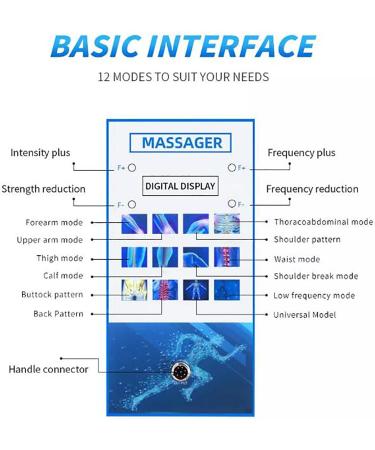 Bative ED Therapy Device - Multi-Functional Chiropractic Instrument with 10 Massage Heads for Soothing Relief | International Shipping Available - Buy Online on GoSupps.com