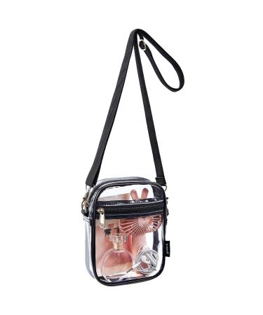 Clear Crossbody Bag, Stadium Approved Clear Purse Bag for Concerts Sports Events