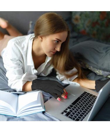 MIG4U Fingerless Moisturizing Beauty Gloves - 3 Pairs (S/M) for Eczema, Dry Hands, SPA, and UV Protection - Buy Online on GoSupps.com