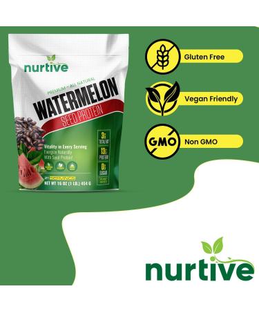 Watermelon Seed Protein Powder | Plant-Based Protein with Magnesium & Iron | 21 Servings for Post-Workout Recovery | Sustainable Nutrition - Buy Online on GoSupps.com