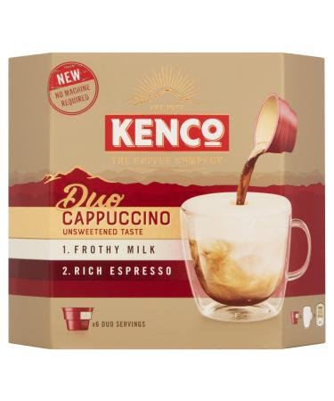Kenco Duo Cappuccino Unsweetened Instant Coffee 21.35g