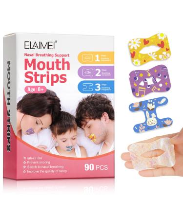 90PCS Mouth Tape for Sleeping Sleep Mouth Tape for Less Mouth Breathing Snoring Relief Gentle Mouth Tape for Better Nose Breathing Improved Sleep