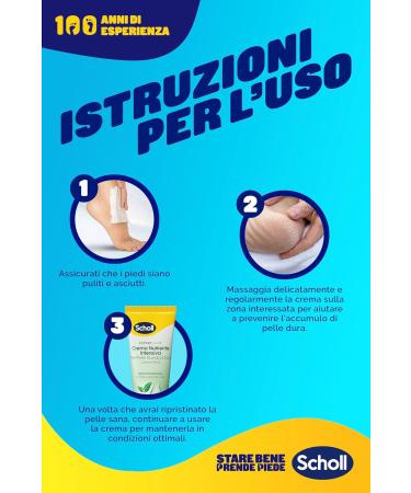 Dr AS Scholl's Scholl Intensive nourishing cream enriched with urea vitamin E and provitamin complex B5 for smoothing rough and hard skin deep moisture for softer and smoother feet 75 ml - Buy Online on GoSupps.com