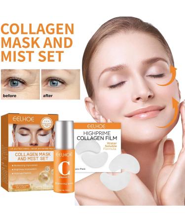 Highprime Collagen Film & Mist Kit Collagen Face Masks Korea Highprime Collagen Soluble Film High Prime Collagen Film Collagen Sheets Collagen Firming Mask Collagen for Face Film Collagen Face Film - Buy Online on GoSupps.com