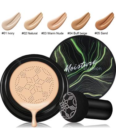 Mushroom Head Air Cushion CC Cream & Phoera Makeup Set - Foundation Primer Brushes & Sponges for Flawless Skin | International Shipping Available - Buy Online on GoSupps.com