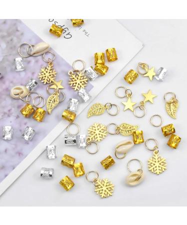 Changrongsheng 80-Piece Aluminum Hair Jewelry Rings - Dreadlock Clips Pearl Pendants & Accessory Cuffs for Stylish Hair Braids - Buy Online on GoSupps.com