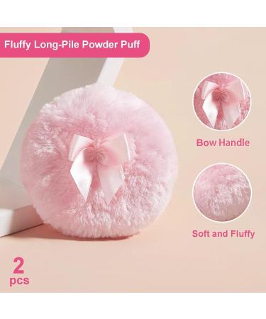 5 Pieces Large Body Powder Puff and Powder Container Crystal Case for Dust Puff Powder applicator with Box for Face and Body (Amber Butterfly) Butterfly Amber - Buy Online on GoSupps.com