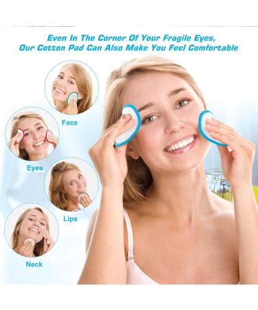 Samtone Reusable Makeup Remover Pads 20 Pack with Laundry Bag - Organic Face Cleansing Rounds for Toner - Washable Eco-Friendly Bamboo Cotton Pads (8cm) - Buy Online on GoSupps.com