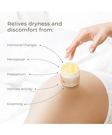 Vaginal Moisturizer for Dryness Relief | pH Balanced Vulva Balm | Hormone-Free Menopause Support | All Ages & Skin Types | 2oz - Buy Online on GoSupps.com