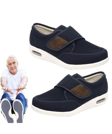 Diabetic Slippers Mens Swollen feet Walking Shoes Men Extra Wide Width Orthopedic Slip-on Diabetic Shoes for Men Extra Wide Blue 2 blue