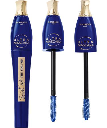 Bourjois Twist Up The Volume Blue Mascara 2-in-1 Transformable Brush for Volume and Length Holds up to 24 Hours Waterproof Clump-Free Non-Dripping Ophthalmologist Tested 8 ml - Buy Online on GoSupps.com