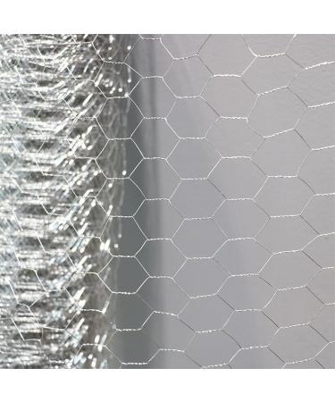 DoubleWood Chicken Wire Net for Craft Projects 3 Sheets Galvanized Hexagonal Wire Mesh Fence 13.7 Inches x 40 Inches Mesh10 Feet (13.7 x 40 Inches - 3 Sheets) - Buy Online on GoSupps.com