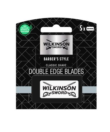 Wilkinson Sword Classic Vintage Edition razor blades for safety razors High quality and particularly durable 5 pieces 5 pieces (1 pack)