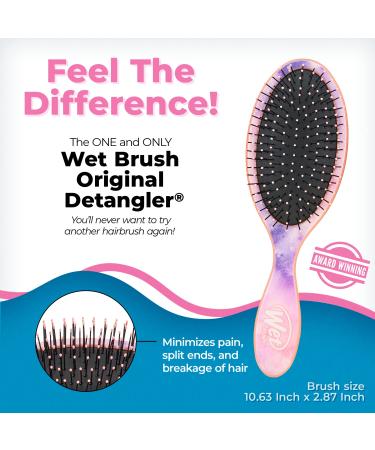 Wet Brush Original Detangler Brush - Color Wash Watermark - Ultra-Soft IntelliFlex Bristles - Pain-Free Hair Comb for All Hair Types - Buy Online on GoSupps.com
