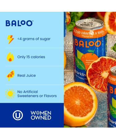 Buy Baloo Sparkling Water Variety Pack - Mood-Boosting Nootropic & Adaptogen Infused (12 oz Cans 12 Pack) - No Artificial Sweeteners Low Calorie Kosher Certified - Buy Online on GoSupps.com