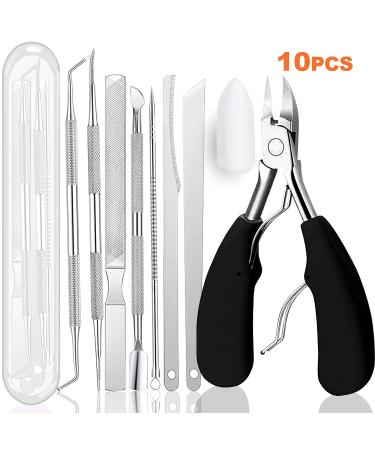Ingrown Toenail Tool Kit (10PCS) - Premium Foot Treatment for Thick Nails and Ingrown Toenails - Professional Podiatrist Toe Nail Set - Buy Online on GoSupps.com