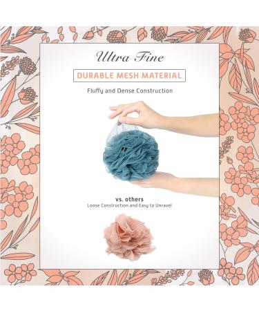 Spongentle Deep Cleansing Loofah Sponge 60g (Pack of 4) - Bath and Shower Exfoliating Body Scrubber for Men and Women - Buy Online on GoSupps.com