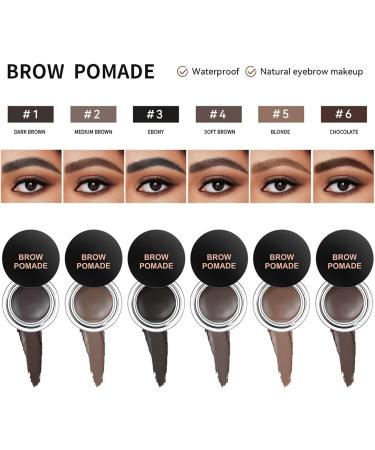  Uqezagpa Eyebrow pomade - Highly pigmented eyebrow cream to create a natural-looking eyebrow - Natural makeup for all skin types - Buy Online on GoSupps.com
