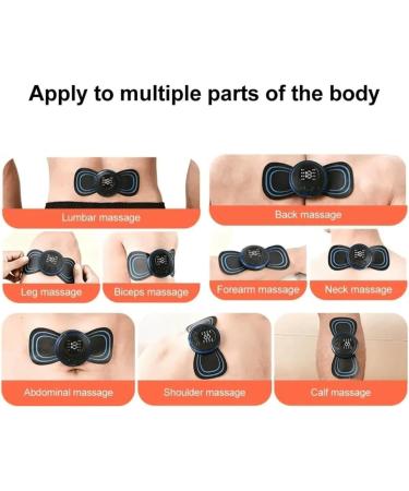 Neck Massage Patch for Muscle Pain Relief - 8 Modes 19 Intensity Levels | Electrotherapy for Back Legs Arms & More - Shop Internationally! - Buy Online on GoSupps.com