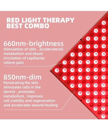 Red Light Therapy Device - 45W LED Panel 660nm/850nm for Skin Beauty, Pain Relief, Muscle & Joint Health - Buy Online on GoSupps.com
