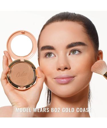 Oulac Sensual Touch Powder Sunkissed Bronzer - Subtle Shimmery Bronze Powder for Natural Glow (B02) Gold Coast - Buy Online on GoSupps.com