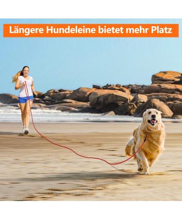 X XBen Dog Leash: Durable 3m-30m Tow Lines with Lockable Carabiner Ideal for Puppies & Dogs of All Sizes | Soft Hand Loop Red - Buy Online on GoSupps.com
