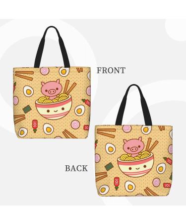 OPSREY Delicious Sweet Ramen printed Tote Shopping Bag Tote Organiser Bag Ladies Shoulder Bag Delicious Sweet Ramen One Size - Buy Online on GoSupps.com