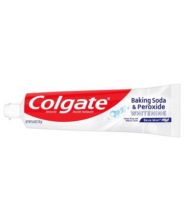 Colgate Baking Soda and Peroxide Whitening Toothpaste - 6oz (Pack of 2) Brisk Mint - Dental Care Set - Buy Online on GoSupps.com