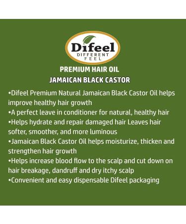 Difeel 99% Natural Premium Jamaican Black Castor Oil Hair Oil - 2.5 oz - Buy Online on GoSupps.com