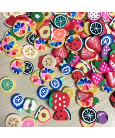 RT 100g Mixed Fruits Slices Slices Polymer Clay Sprinkles for Slimes Filling DIY Nails Art Phone Decoration Y425 (Color : Mixed) - Buy Online on GoSupps.com
