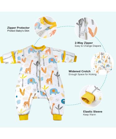 MOEMOE BABY Winter Sleeping Bag with Legs | 3.5 TOG Thicken Sleep Sack | 6-18 months | Dinosaurs - Buy Online on GoSupps.com