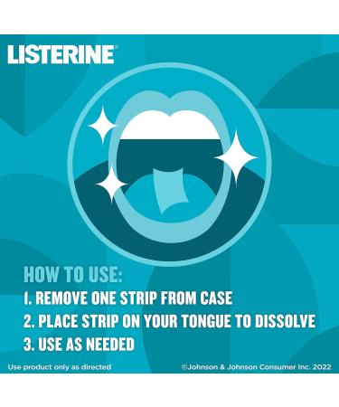 Listerine Cool Mint PocketPaks Portable Breath Strips for Bad Breath Fresh Breath Strips Dissolve Instantly to Kill 99% of Bad Breath Germs* On-The-Go Cool Mint 24-Strip Pack 12 Pack 24 Count (Pack of 12) - Buy Online on GoSupps.com