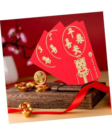 Lurrose 48pcs Year of The Tiger Red Envelope Lucky Money 2022 Hong Bao Envelope Lucky Money Envelopes Year of Hong Bao Red Envelope for New Year Lucky Money Packet Pocket China Paper Red Golden 11.5X8X0.1CM - Buy Online on GoSupps.com