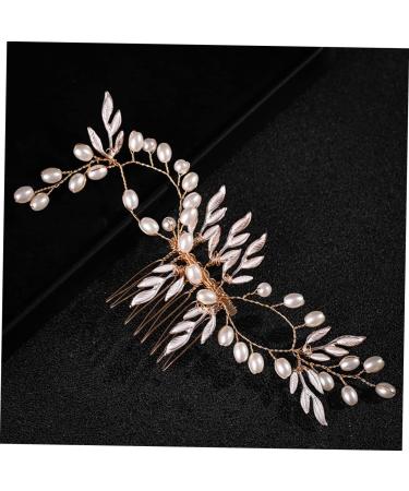 Beavorty Piece pearl hair comb tiara hair accessories bridal hair comb pearl hair pin bridal accessories bridal hair clip prom hair clips pearl hair clips lip gloss pearl bride wedding - Buy Online on GoSupps.com