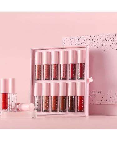 Rouge L vres Mat Maquillage Gloss 12 Couleurs R sistant l'Eau Rouge L vres Non Collant en Format Pot | Pour Shopping R paration Femmes Fille Voyage D placement Professionnel Sc ne Rendez-vous R  - Buy Online on GoSupps.com