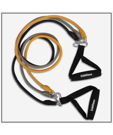 Econofitness Adjustable Resistance Fitness Kit with 3 Adjustable-Resistance Exercise Bands Handles and Ankle Straps Workout Bands for at-Home Fitness Strength Training and Physical Therapy - Buy Online on GoSupps.com