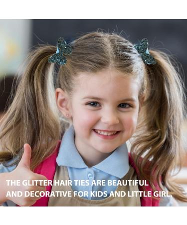 Holibanna 5 Pairs girls' sequin rubber band hair ties for children hair ropes girl elastic hair tie sparkle hair ties glitter star hair ties kids hair ties Holder High elasticity baby fabric - Buy Online on GoSupps.com