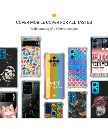 Buy Movilshop Shock-Resistant Protective Cover for Little F4 - Flexible Transparent TPU Gel Bumper Case with Reinforced Corners | Stylish Smile Swirl Motif - Buy Online on GoSupps.com