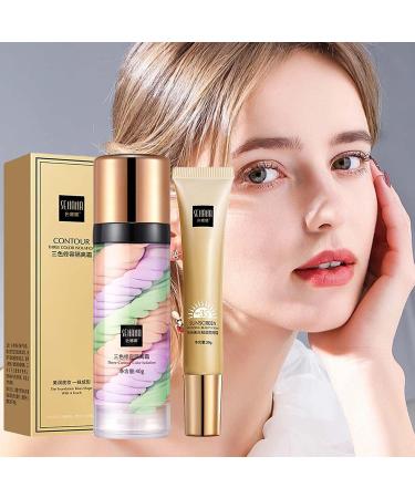 3-Color Correcting Facial Primer Makeup for Dry, Oil, and Sensitive Skin - Moisturizing, Long-Lasting, Water & Sweat Resistant - Buy Online on GoSupps.com