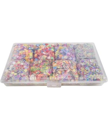 BANGSUN Nail Art Slices - 8000pcs Assorted Colorful Designs & Patterns for Stunning Nail Art Decorations - Buy Online on GoSupps.com