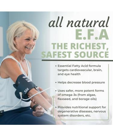 Optimal Health Systems EFA | 1 000 mg from Borage Flaxseed and Algae Oil | Safer Plant-Based Blend | Essential Fatty Acid Supplement | 60 Capsules - Buy Online on GoSupps.com