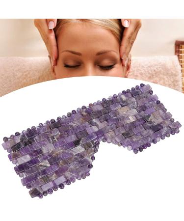 Amethyst Jadestone Eye Relax Mask - Natural Face Massager for Dark Circle Reduction - Buy Online on GoSupps.com