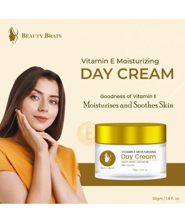 Buy Vitamin E Moisturizing Day Cream 50 gms | Hydrating & Nourishing Skincare | Free International Shipping - Buy Online on GoSupps.com