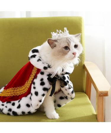 Lovelyshop Pet Series Silver Plated Royal Rhinestone Pearl Full Round Dog/Cat Crown for Rolyal Family Costume Hair Accessories-Small Size Small Silver - Buy Online on GoSupps.com