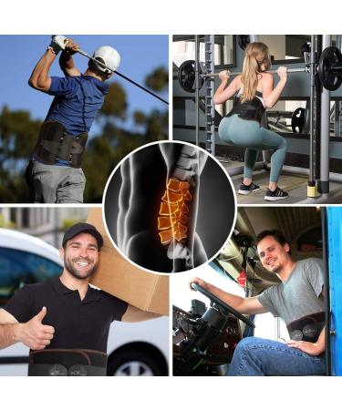 Lordosis Support Belt with Pulley System - Adjustable Lower Back Pain Relief for Men & Women | Sciatica & Herniated Disc Support (Black) - Buy Online on GoSupps.com